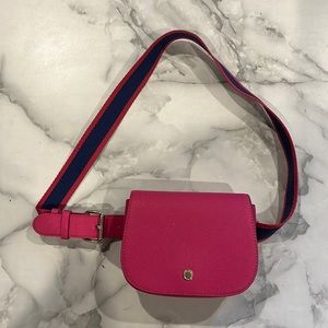 Navy and Hot Pink Belt Bag